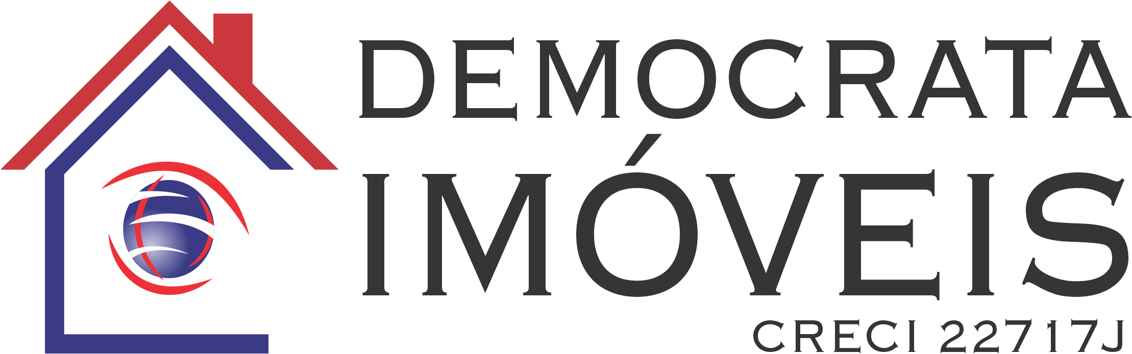 Logo anterior da Democrata Imóveis, de 2024